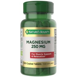  Nature's Bounty Magnesium 250mg Tabs 100 