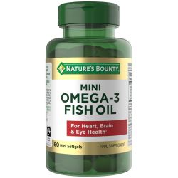 Nature's Bounty Mini Omega-3 450 mg EPA/DHA Softgels 60