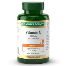 Nature's Bounty Vitamin C 1000mg with Rose Hips Caplets 60