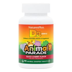 Nature's Plus Animal Parade Vitamin D3 500iu Chewables 90