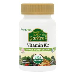 Nature's Plus Source of Life Garden Organic Vitamin K2 120mcg VCaps 60