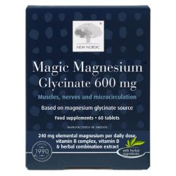 New Nordic Magic Magnesium Glycinate 600mg Tabs 60