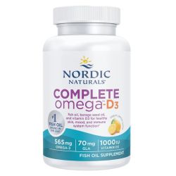 Nordic Naturals Complete Omega D3 565mg Lemon Softgels 60