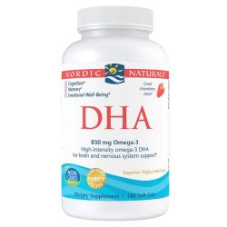 Nordic Naturals DHA 830mg Strawberry Softgels 180