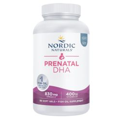 Nordic Naturals Prenatal DHA 830mg Omega-3 + 400iu D3 180