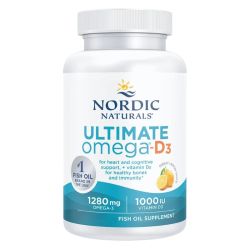 Nordic Naturals Ultimate Omega-D3 1280mg Lemon Softgels 120