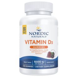 Nordic Naturals Vitamin D3 1000iu Wild Berry Gummies 120