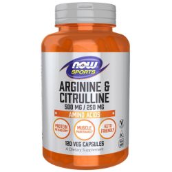 NOW Foods Arginine & Citrulline Capsules 120