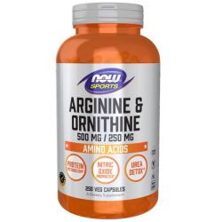 NOW Foods Arginine & Ornithine 500/250 Capsules 250