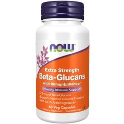 NOW Foods Beta-Glucans with ImmunEnhancer Extra Strength Capsules 60