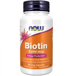 NOW Foods Biotin 5000mcg Capsules 120