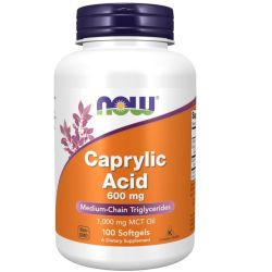 NOW Foods Caprylic Acid 600mg Softgels 100