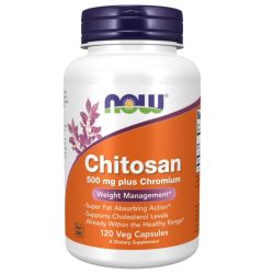 NOW Foods Chitosan 500mg Plus Chromium Capsules 120