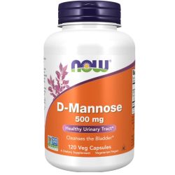 NOW Foods D-Mannose 500mg Capsules 120