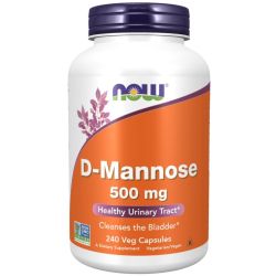 NOW Foods D-Mannose 500mg Capsules 240