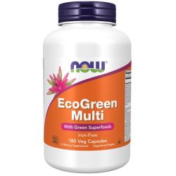 NOW Foods EcoGreen Multi Iron Free Capsules 180
