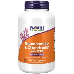 NOW Foods Glucosamine & Chondroitin with MSM Capsules 180