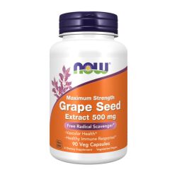 NOW Foods Grape Seed Extract 500mg Maximum Strength Capsules 90 Main Image