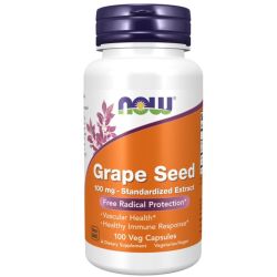 NOW Foods Grape Seed Standardized Extract 100mg Capsules 100