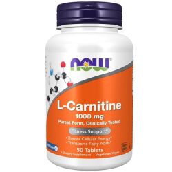 NOW Foods L-Carnitine 1000mg Tablets 50