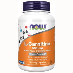 NOW Foods L-Carnitine 500mg Capsules 180