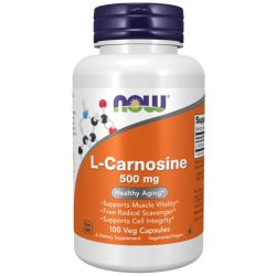 NOW Foods L-Carnosine 500mg Capsules 100