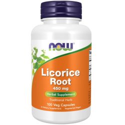 NOW Foods Licorice Root 450mg Capsules 100