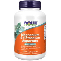 NOW Foods Magnesium & Potassium Aspartate with Taurine Capsules 120