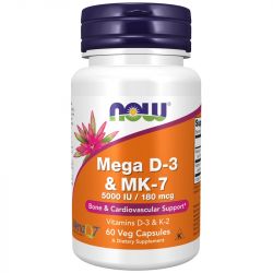 NOW Foods Mega D-3 & MK-7 Capsules 60
