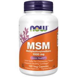 NOW Foods MSM Methylsulphonylmethane 1000mg Capsules 120