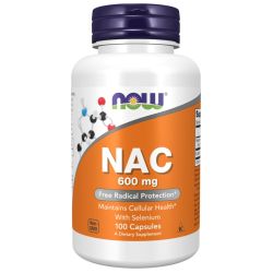 NOW Foods NAC with Selenium & Molybdenum 600mg Capsules 100