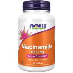 NOW Foods Niacinamide 1000mg Tablets 90