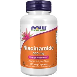 NOW Foods Niacinamide 500mg Capsules 100