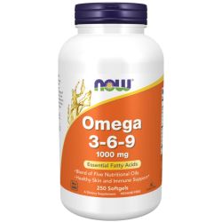 NOW Foods Omega 3-6-9 1000mg Softgels 250