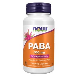 NOW Foods PABA 500mg Capsules 100