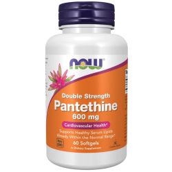 NOW Foods Pantethine 600mg Double Strength Softgels 60
