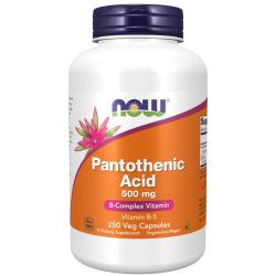 NOW Foods Pantothenic Acid 500mg Capsules 250