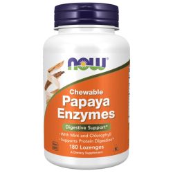 NOW Foods Papaya Enzyme Chewable Lozenges 180