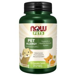 NOW Foods Pets Pet Allergy Chew Tabs 75