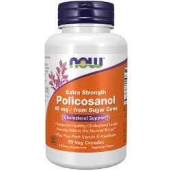 NOW Foods Policosanol 40mg Extra Strength Capsules 90