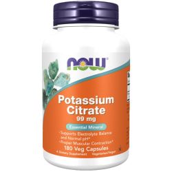 NOW Foods Potassium Citrate 99mg Capsules 180