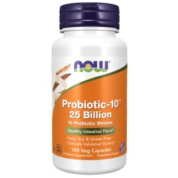 NOW Foods Probiotic-10 25 Billion Capsules 100
