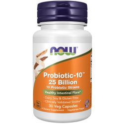 NOW Foods Probiotic-10 25 Billion Capsules 30