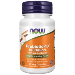 NOW Foods Probiotic-10 50 Billion Capsules 50