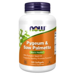NOW Foods Pygeum & Saw Palmetto Softgels 120