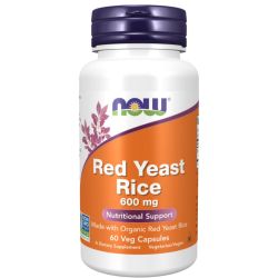 NOW Foods Red Yeast Rice 600mg Capsules 60
