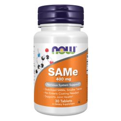 NOW Foods SAMe 400mg Tablets 30