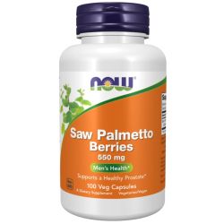 NOW Foods Saw Palmetto Berries 550mg Capsules 100