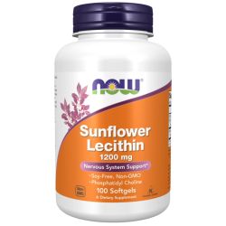 NOW Foods Sunflower Lecithin 1200mg Softgels 100