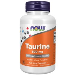 NOW Foods Taurine 500mg Capsules 100
